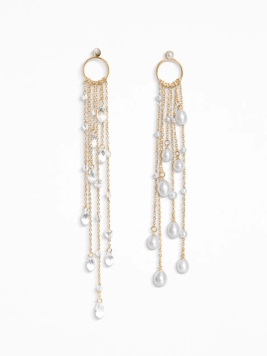 "DUO DE LARMES" EARRINGS VERMEIL