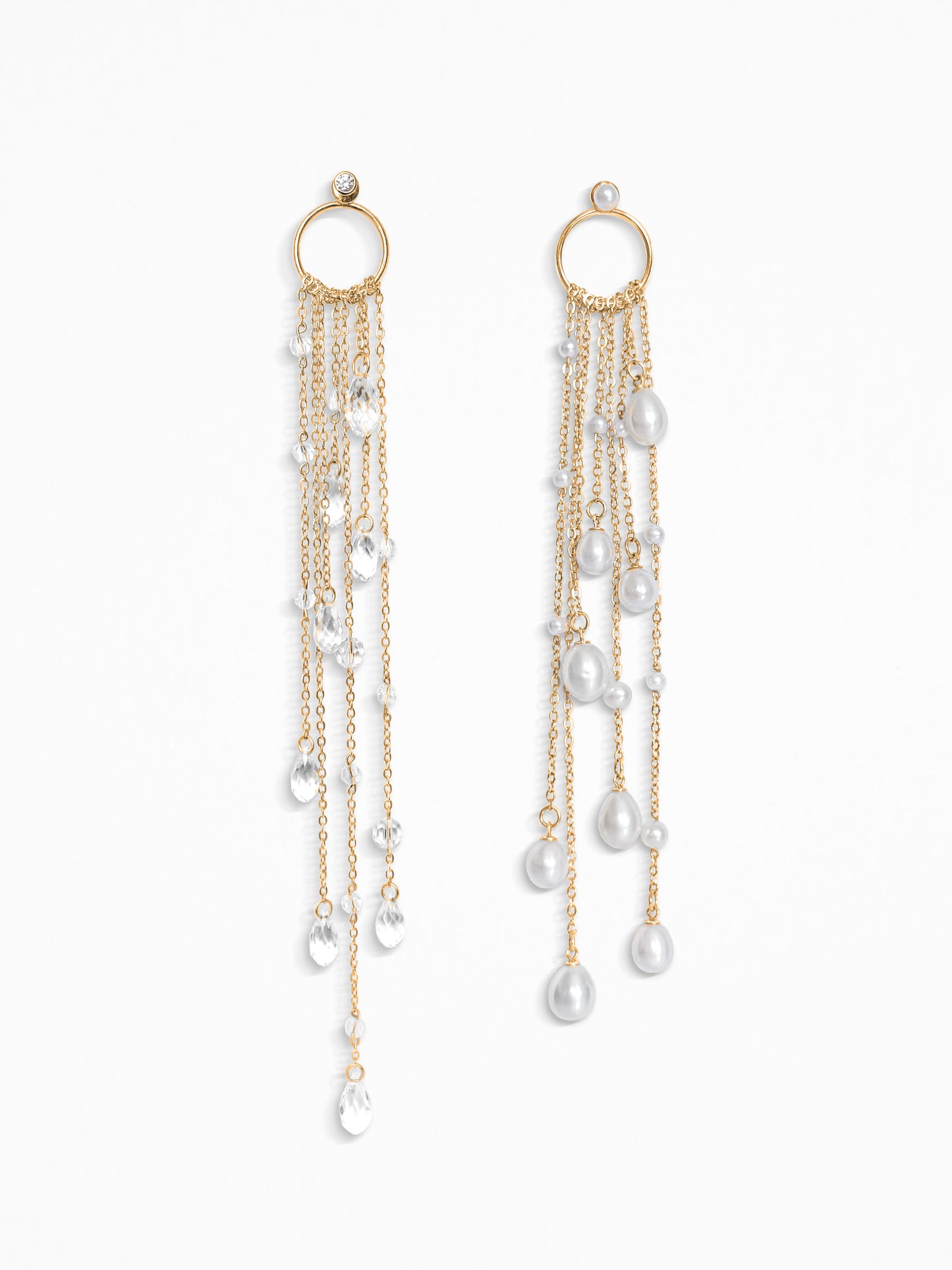 "DUO DE LARMES" EARRINGS SILVER