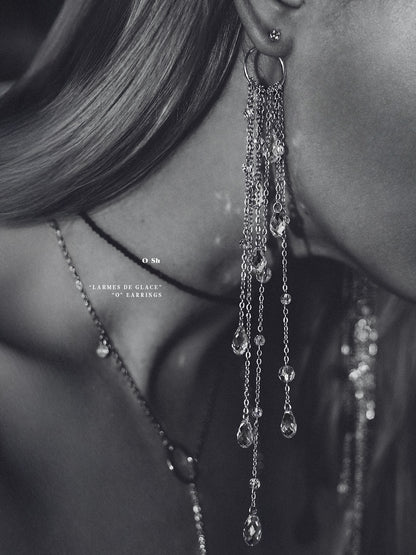 "DUO DE LARMES" EARRINGS SILVER