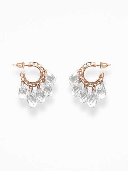 "NAKED CRYSTALS" EAR CUFF VERMEIL