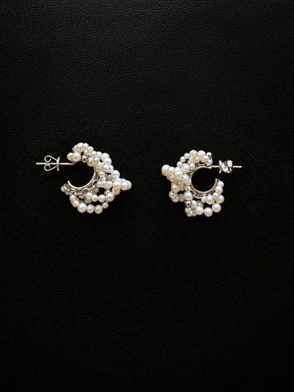 "NOUE" EARRINGS SILVER