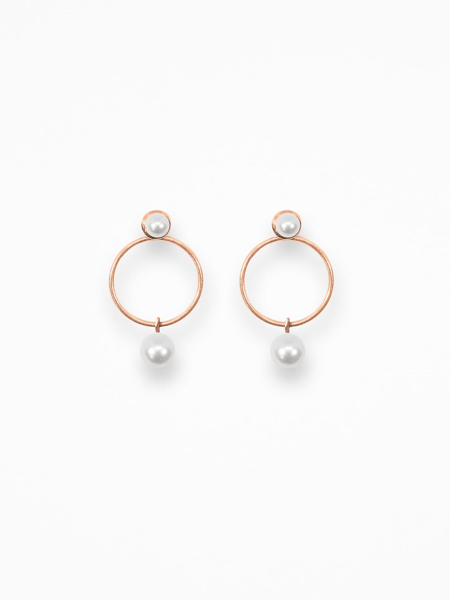 "O PEARL" EARRINGS VERMEIL