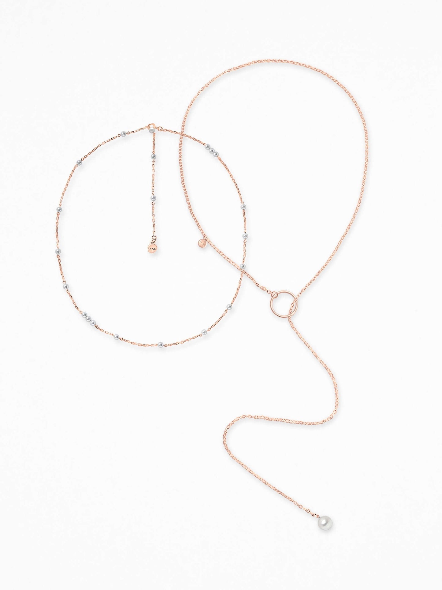 "ETHERA" NECK SET ROSE-GOLD VERMEIL