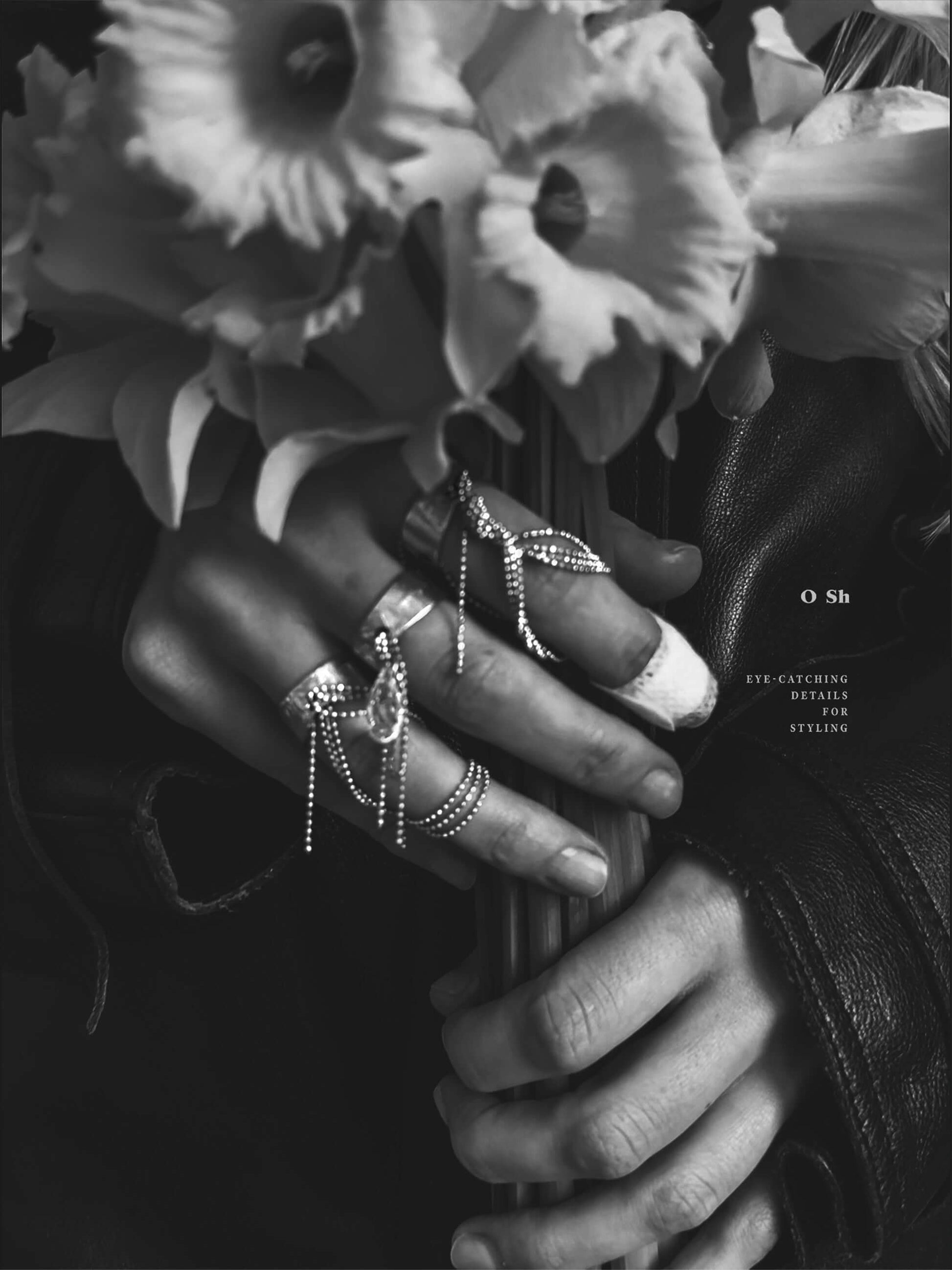 "RIPPED-CHAIN" RING VERMEIL