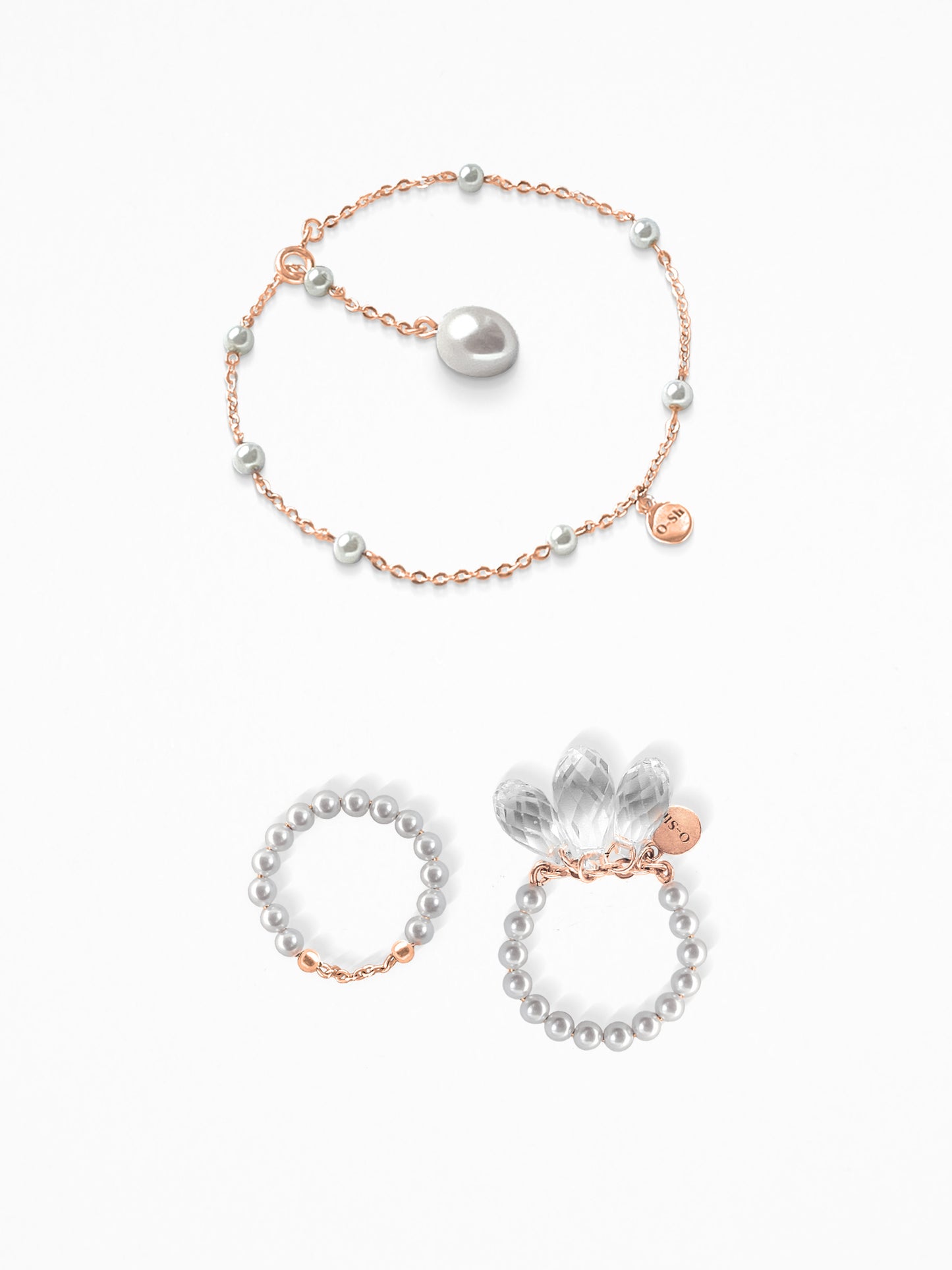 "PERLUM TRIO" HAND SET SILVER