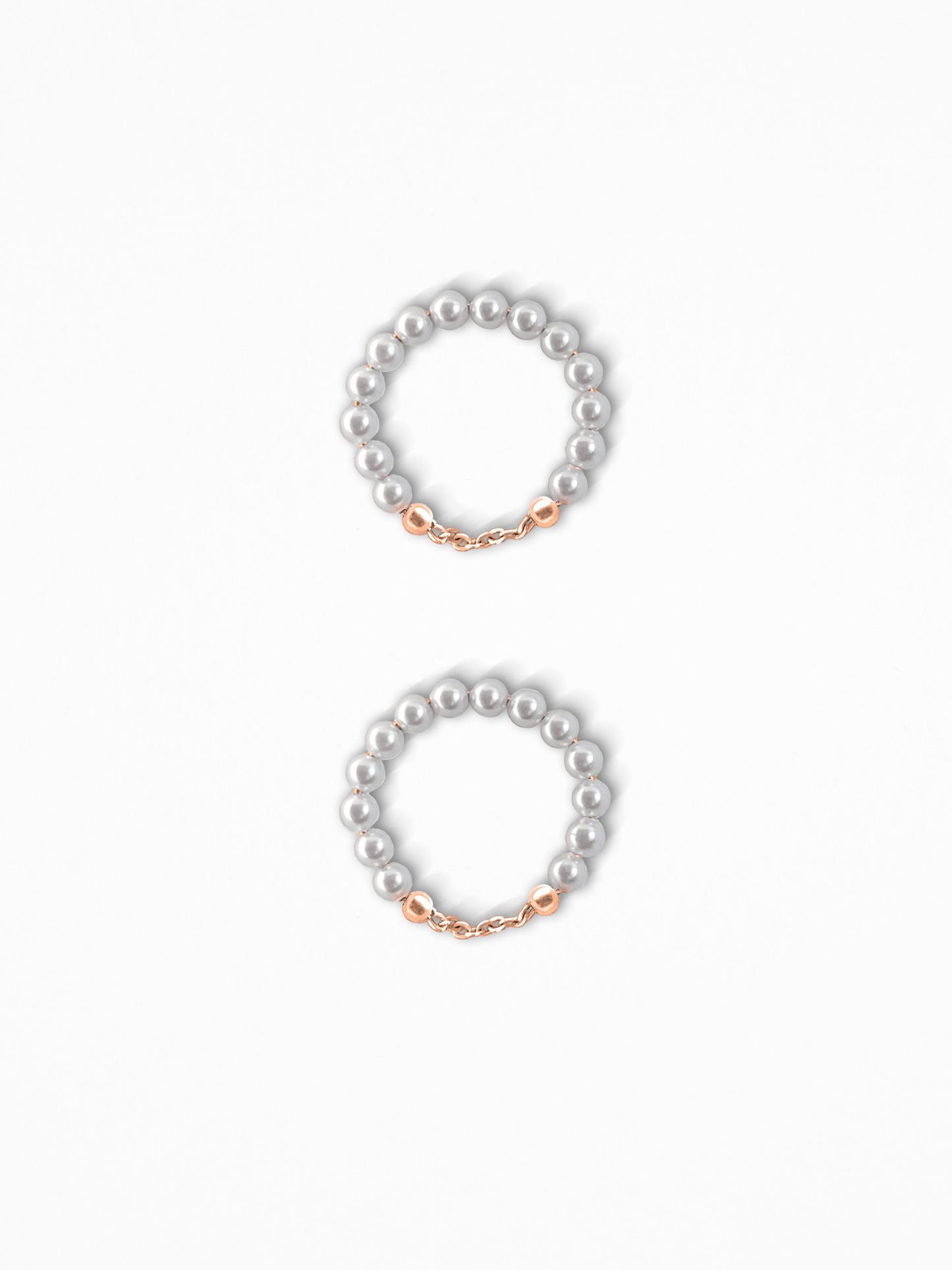 "PERLUM PAIR" RINGS SILVER