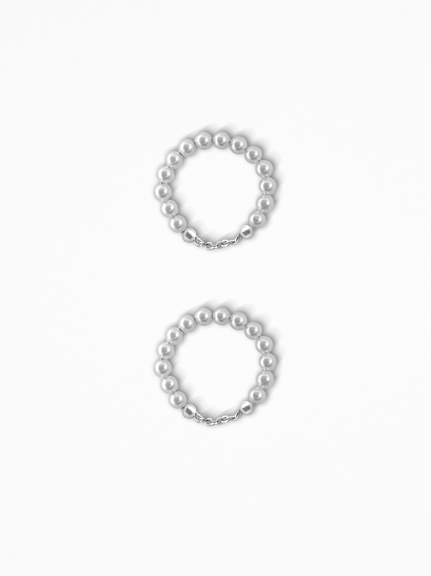 "PERLUM PAIR" RINGS SILVER