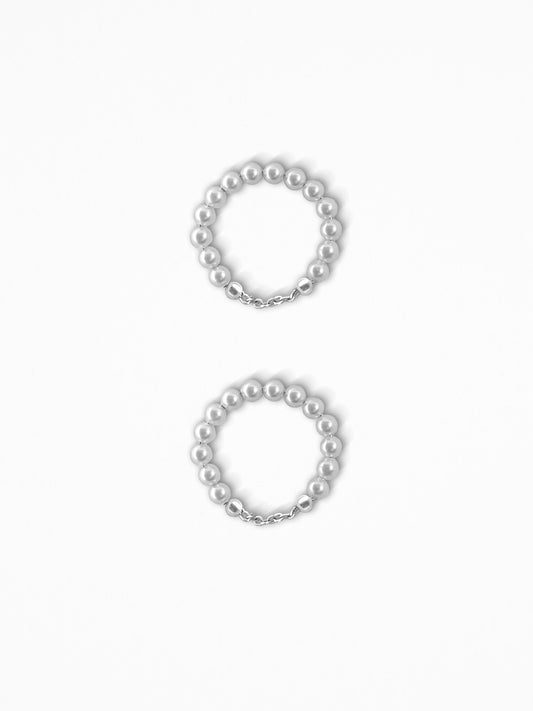 "PERLUM PAIR" RINGS SILVER