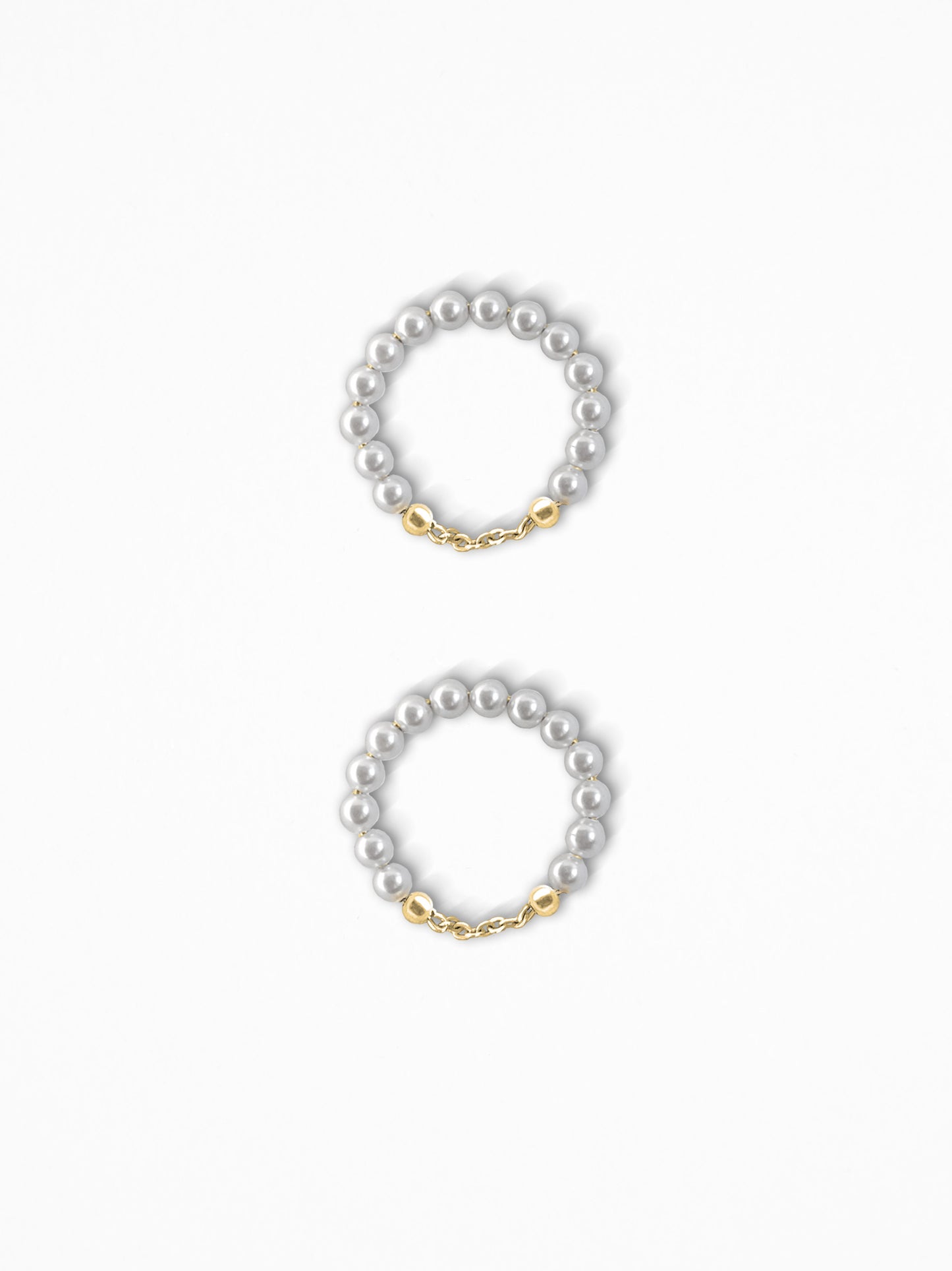 "PERLUM PAIR" RINGS SILVER