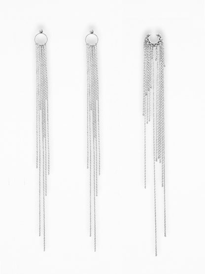 "RAIN EAR SET" SILVER