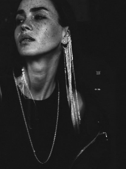 "RAIN" EAR SET SILVER