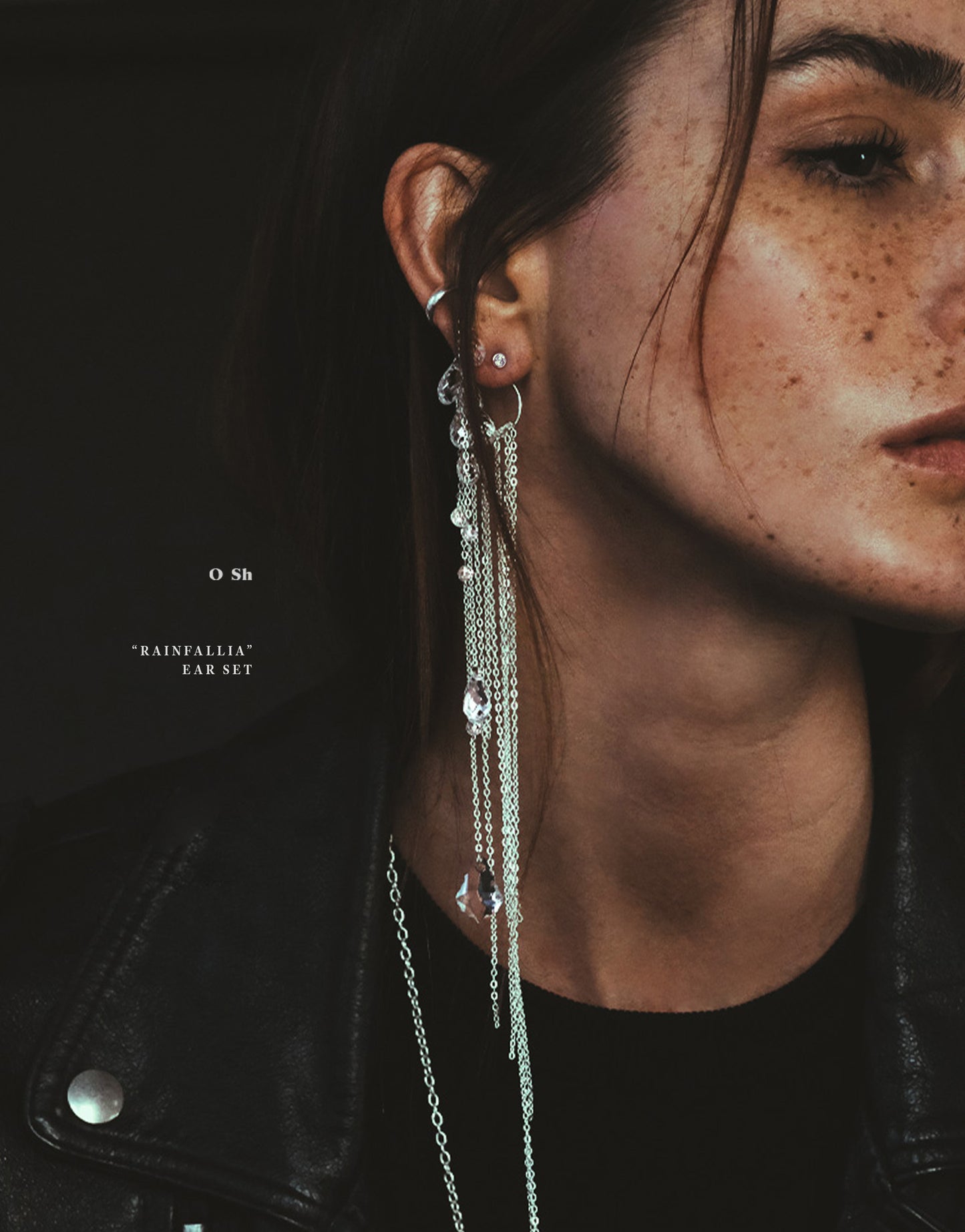 "RAINFALLIA" EAR SET SILVER