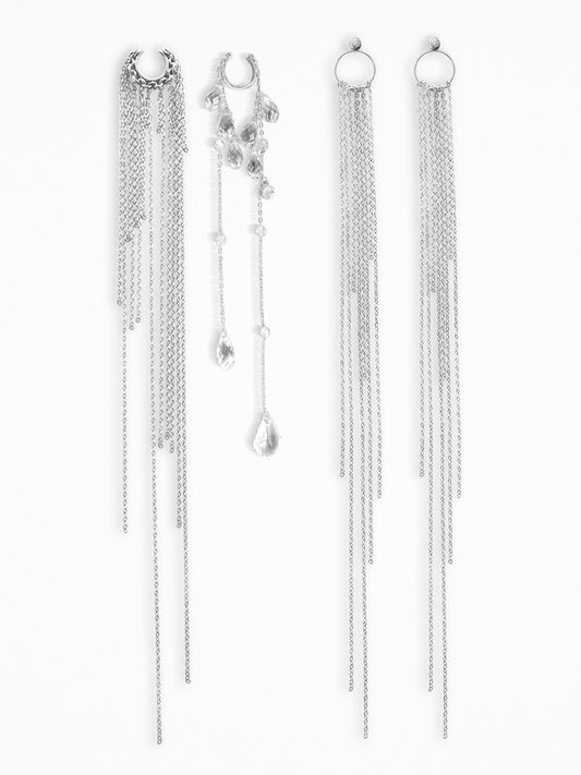 "RAINFALLIA" EAR SET SILVER