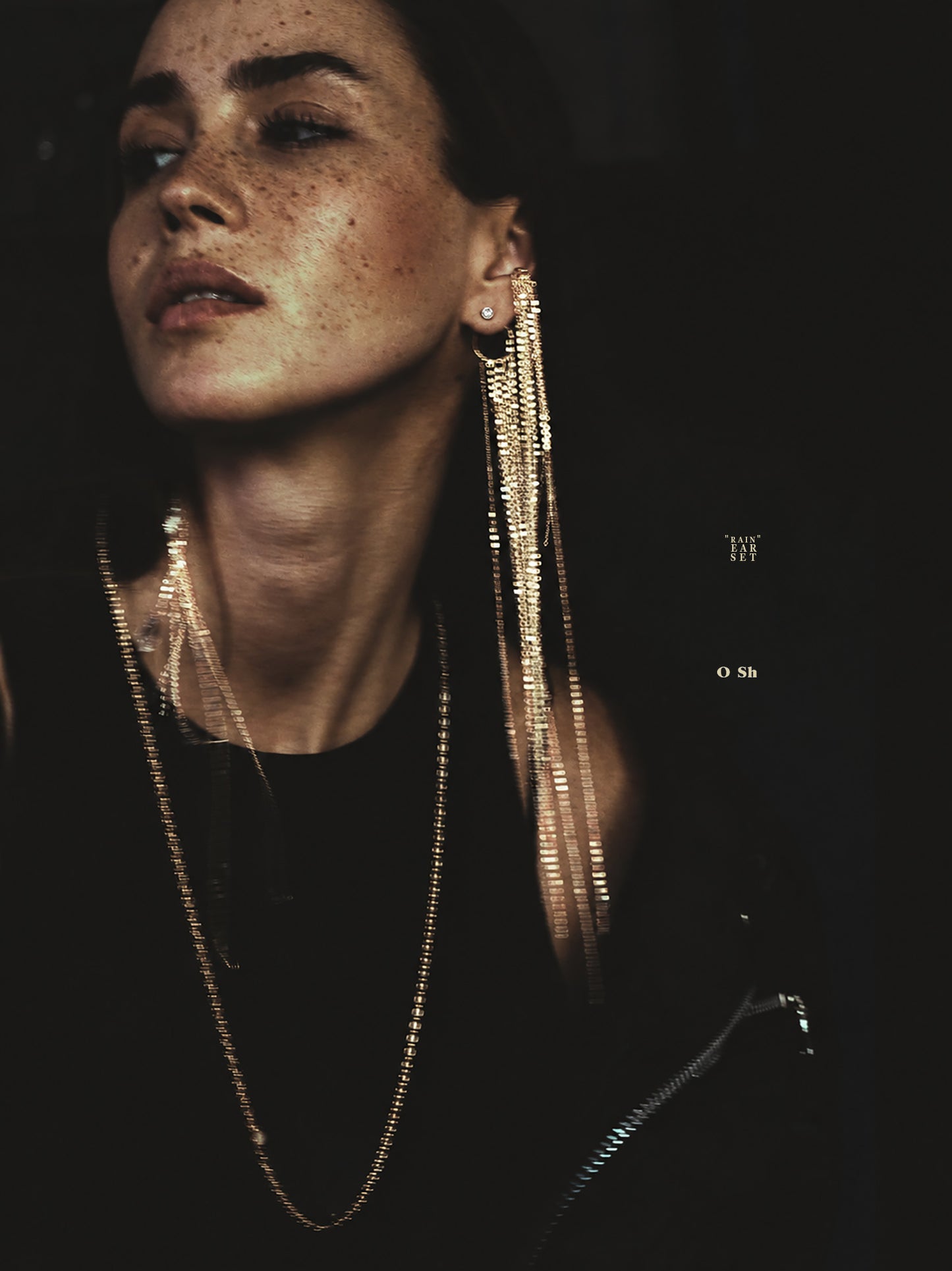 "RAINFALLIA" EAR SET VERMEIL