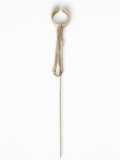 "RIPPED-CHAIN" RING VERMEIL