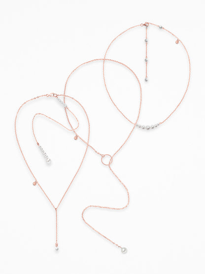 "SUIT NECK" SET VERMEIL