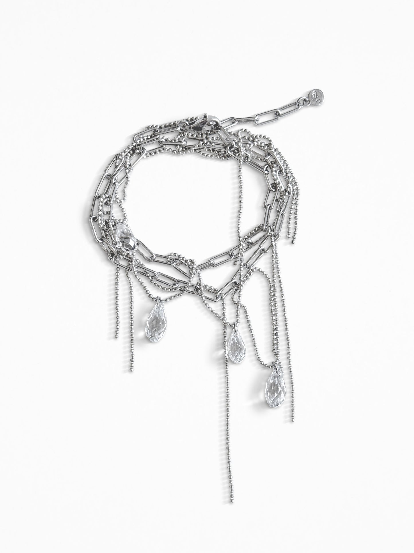 "RIPPED-CHAIN" BRACELET SILVER