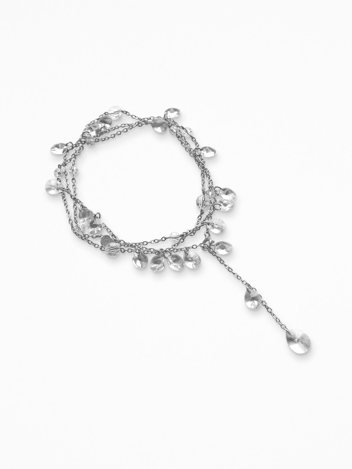 "CHAMPAGNE" NECKLACE/BRACELET SILVER