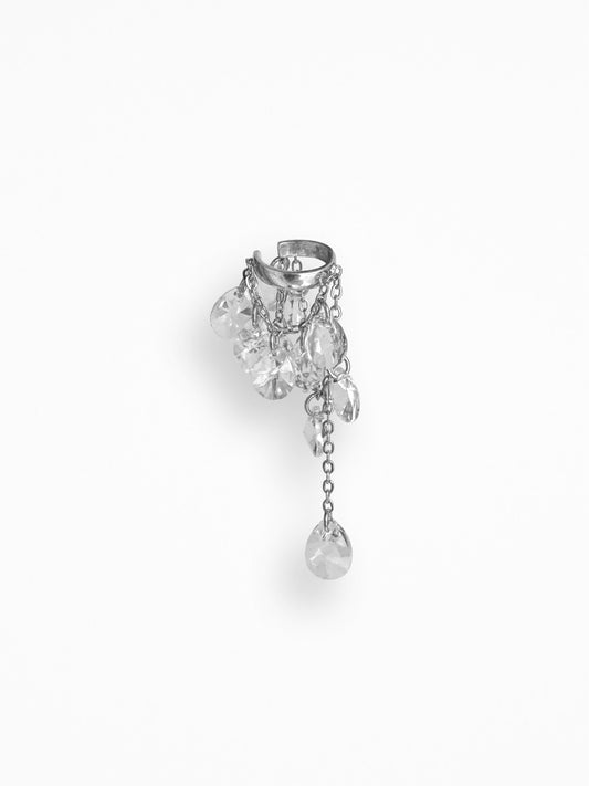 "CHAMPAGNE" EAR CUFF SILVER
