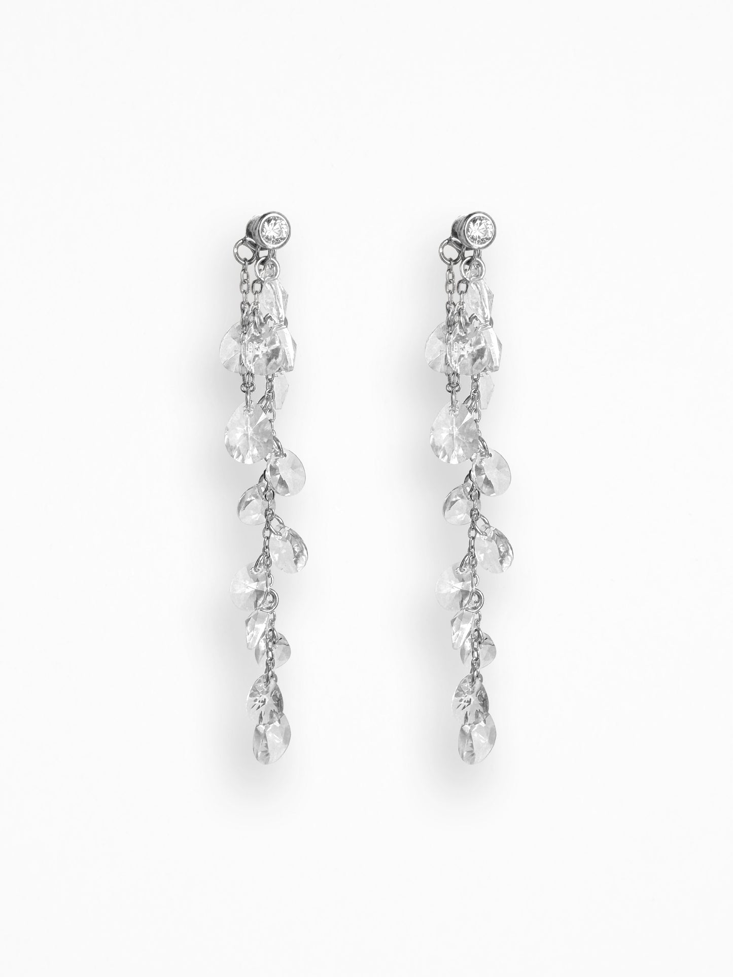 "CHAMPAGNE" EARRINGS SILVER