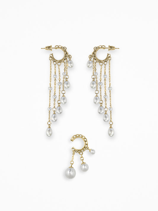 "AERA" EAR SET VERMEIL