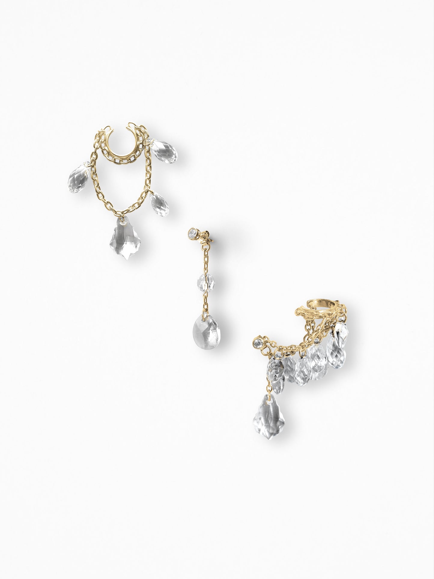 "STUNN" EAR SET SILVER