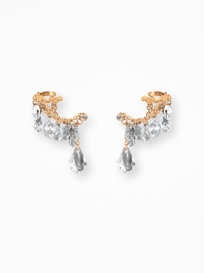 "STUNN" EARRINGS ROSE-GOLD VERMEIL