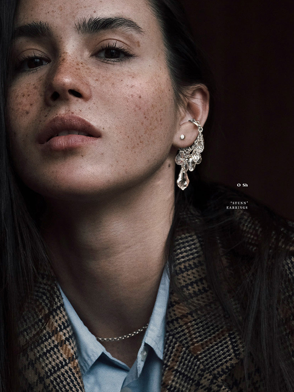 "STUNN" EARRINGS SILVER