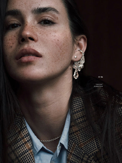 "STUNN" EARRINGS SILVER