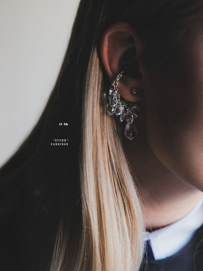 "STUNN" EARRINGS SILVER