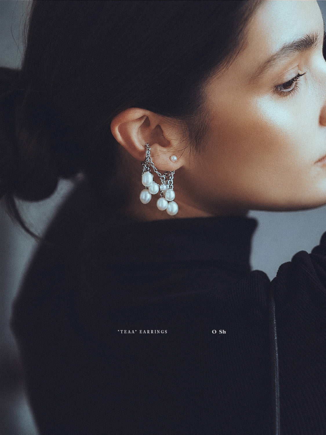"TEAA" EARRINGS SILVER