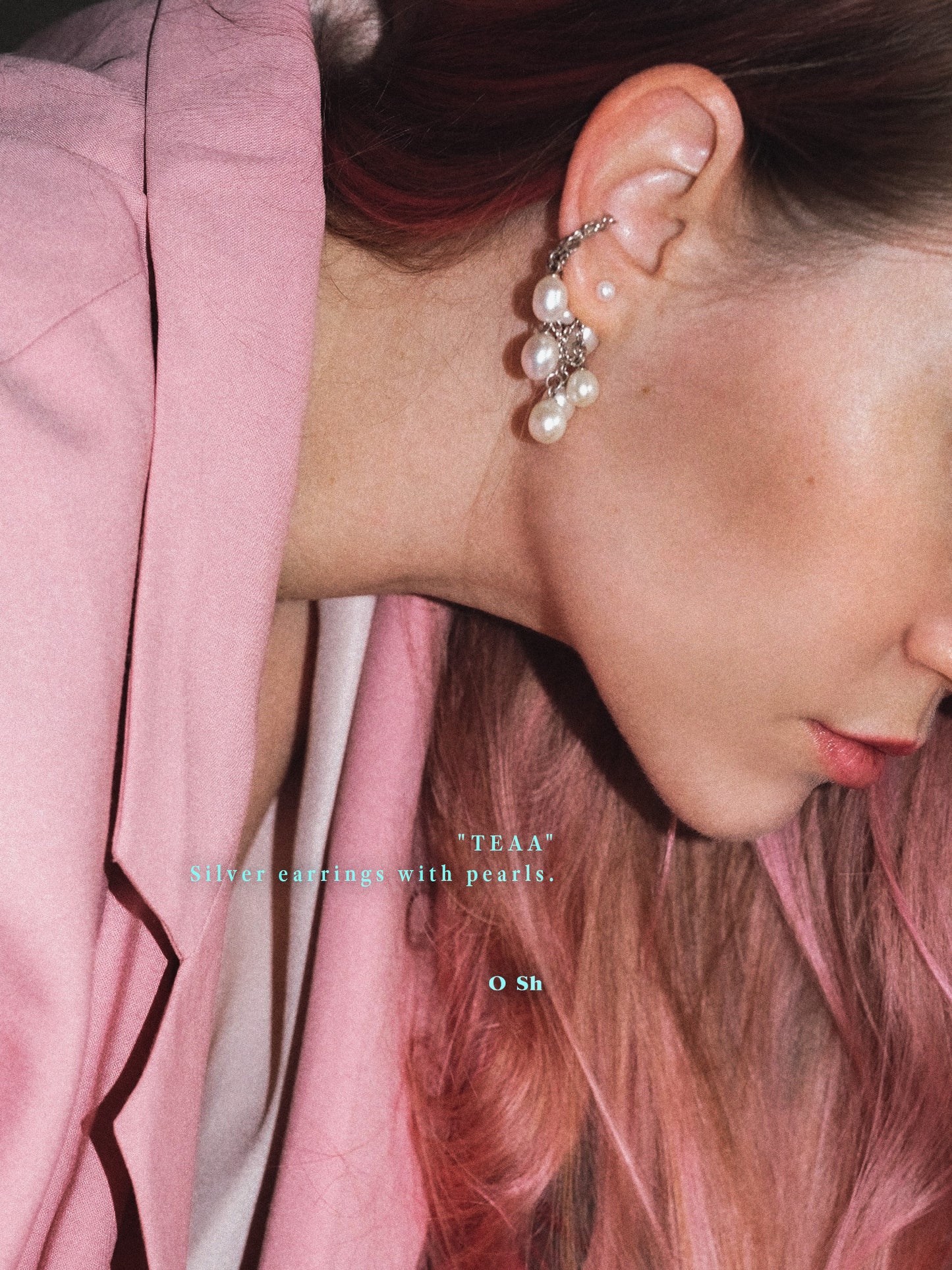 "TEAA" EARRINGS SILVER