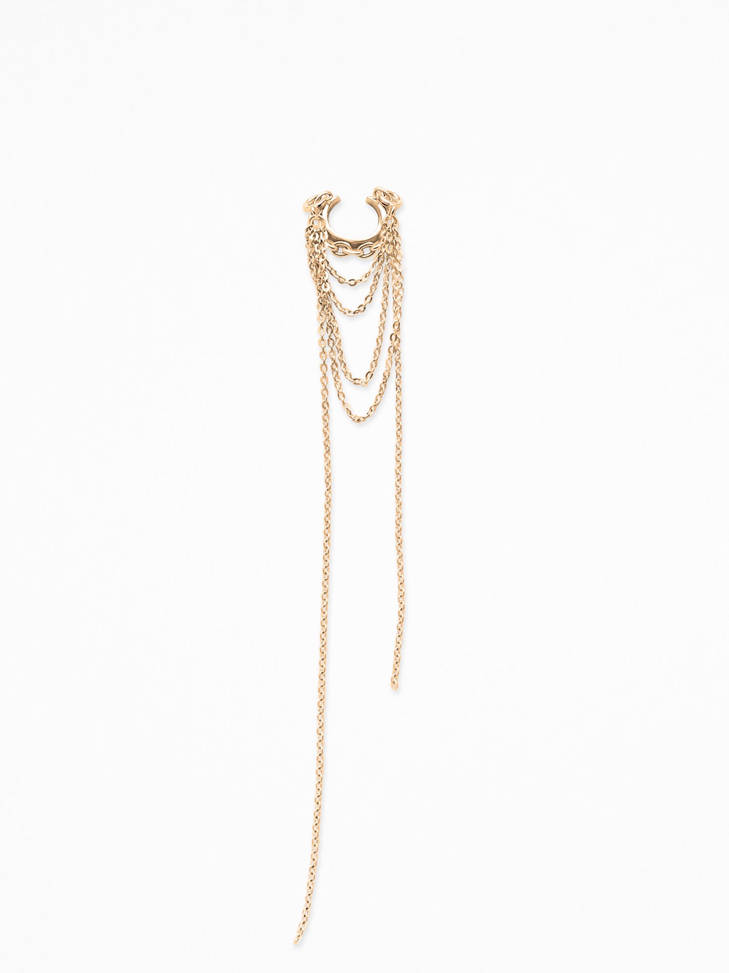 CHANGE-PENDANT EAR CUFF VERMEIL