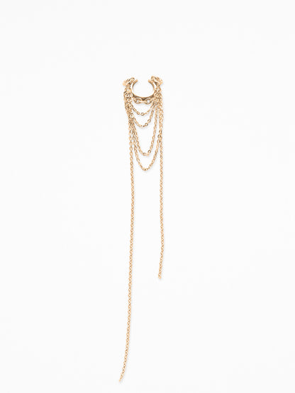CHANGE-PENDANT EAR CUFF VERMEIL