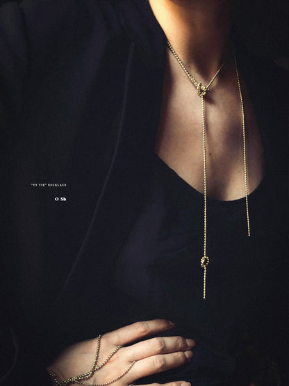 "VV TIE" NECKLACE VERMEIL