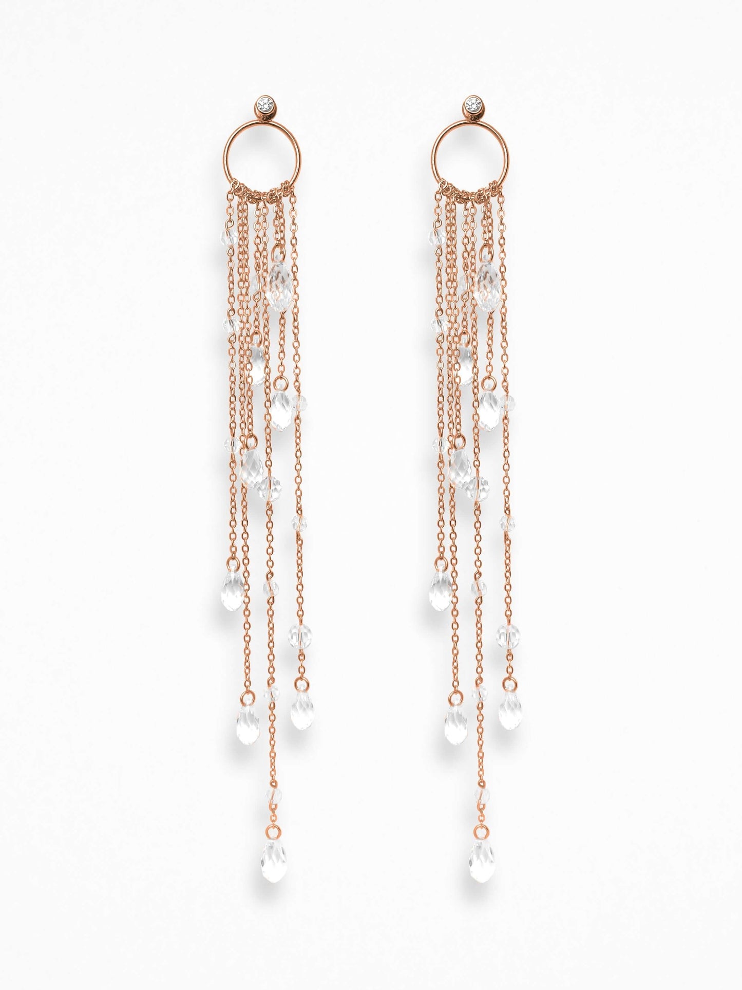 "LARMES DE GLACE" O-EARRINGS VERMEIL