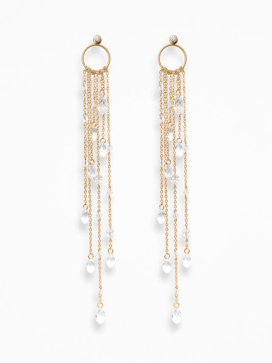 "LARMES DE GLACE" O-EARRINGS VERMEIL