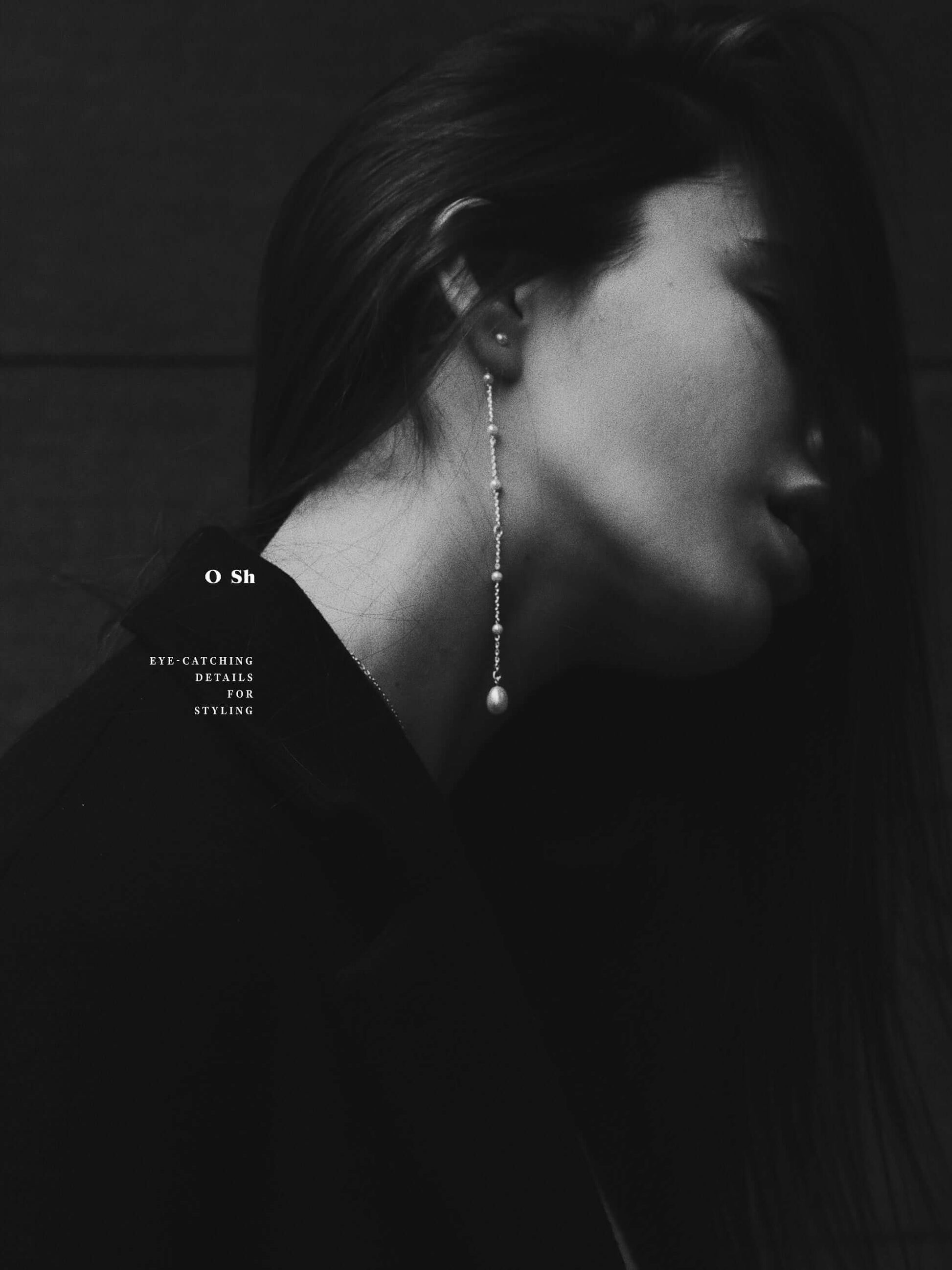 "YP-DROP" EAR SET SILVER