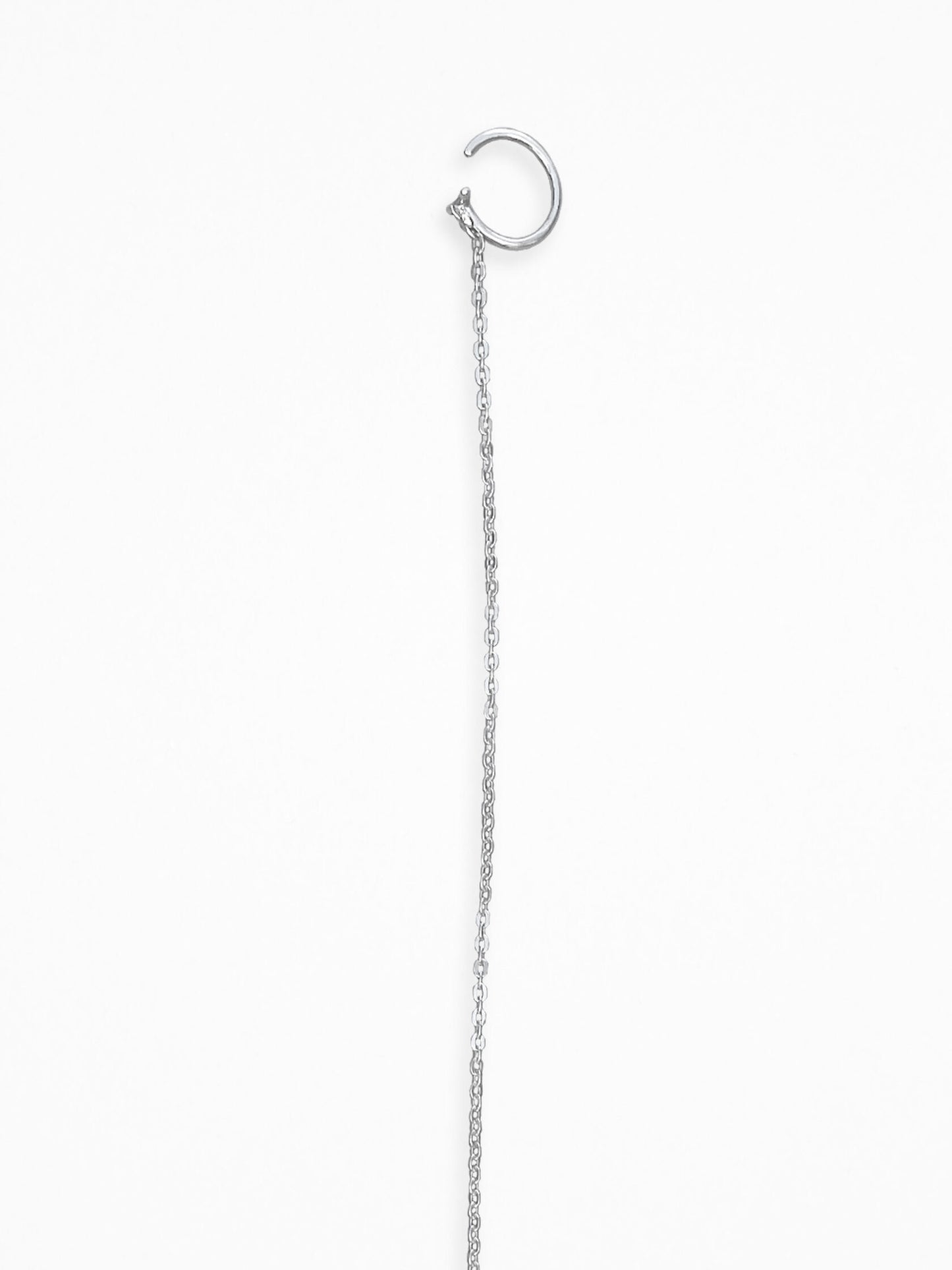 "TRICKLE" EAR CUFF SILVER